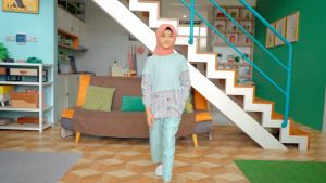 Hoofla Baju Setelan Anak Perempuan Tanggung Usia 5 - 12 Tahun Baju Setelan Anak Perempuan Remaja