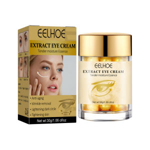 Eelhoe Gold Repair Eye Cream Dark Circles Remover Eye Bags Revitalizing&Repairing Eye Cream Moisturizing Anti Puffiness Anti Wrinkle Moisturizing Eye Essence Fade Fine Lines Anti Wrinkle Lifting Firming Eye Care Serum Cream(30g)