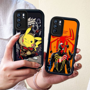 Oppo A16 International Version Mobile Phone Case Airbag Anti-fall Soft Silicone Transparent Creative Cartoon Style Protective Cover