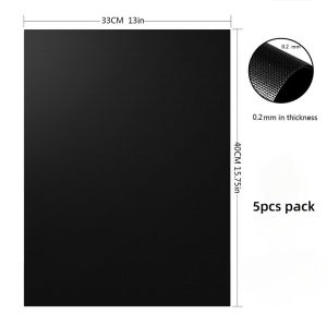 Teflon Grill MatsSet of 5 Copper Grilling Mat BBQ Outdoor Grill & Baking MatsWorks on Gas Charcoal Electric Grill