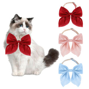 Cat Collar Adjustable Pet Bow Tie Collars for Small Cats Dogs Fashion Fancy Kitten Necktie Buckle Necklace Pet Accessoreis