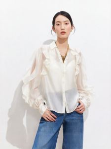 Vero Moda | Áo Sơ Mi Voan Tay Lồng Nếp Nhăn Mới Thu