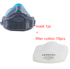 3200silica gel Half Mask Respirator Suitable For Spray Paint Carpentry Grinding House Decoration And Filter Accessory