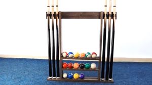 145cm Gaya Amerika Stick Billiard 12mm Stik Billiard Sambung 2 Kayu Putih Ramin / Break Cue Billiard Untuk Sembilan Bola