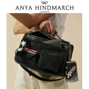Official Authentic Products Anya Hindmarch Briefcase Multi-Pocket Commuter Bag Cute Eye Shoulder Handbag for Women