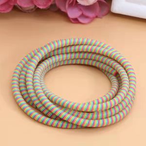 1.4M Colorful Cable Protector Sleeve Spring Twine For iPhone Samsung Xiaomi Huawei Android USB Charging Earphone Cord Management
