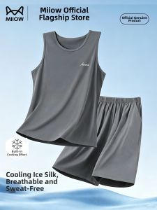 MiiOW | Men Summer Ice Silk Modal Sleepwear Set