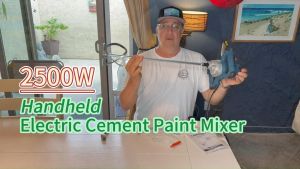 MIGO 2500W Electric Cement Mixer Machine Handheld 6 Speed Adjustable Stirrer Grout Mixing Tool Concrete Mortar Blender Paint Mesin Pengaduk