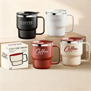 WORTHBUY Portable Insulated Coffee Cup 304 Stainless Steel Double Layer Milk Coffee Mug Sealed Cold And Hot Water Drinking Cup