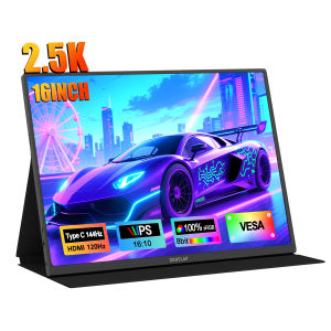 ZEUSLAP | Màn Hình Di Động ZEUSLAP 16 2.5K 144Hz 2560x1600 16:10 100%sRGB 500Cd/m2 IPS Màn Hình Chơi Game Du Lịch Dành Cho Máy Tính Xách Tay Switch PS4 PS5 Xbox