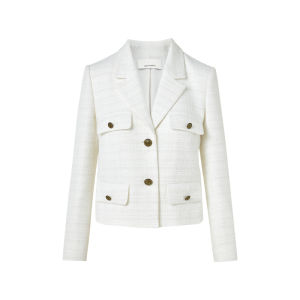 LANCY FROM 25 | French Workwear Tweed Style Short Long Sleeve Jacket