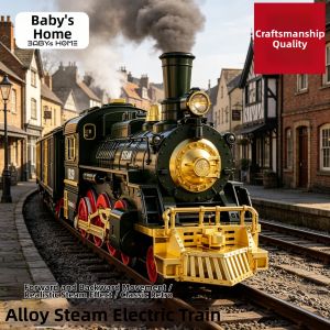 BABYSHOME | Vintage Steam Electric Track Train RC Toy