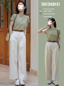 ชุดฤดูร้อนที่ทันสมัยชุดสองชิ้นสําหรับผู้หญิงสีเกลือสไตล์อ่อนเยาว์พร้อมแขนสั้นและกางเกงเหมาะสําหรับงานเลี้ยงวันเกิด