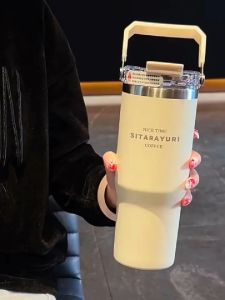 Ly giữ nhiệt tích hợp ống hút GORILLA CHEF inox 304 giữ nhiệt 12-24 tiếng 600/900ml