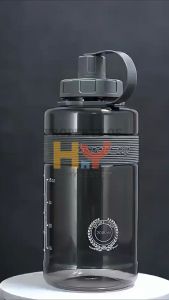 HOMYNEST Botol Air Minum 2 Liter Ukuran Jumbo Besar Transparant Bening Motivasi BPA FREE