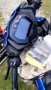 YAMAHA Y16ZR/LC135 Fi V8 TINTED METER - DUAL TONE TITANIUM KARAT SMOKE BLACK