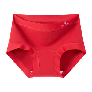 YUNASHA | Red Cotton Antibacterial Panties for Teen Girls and Children