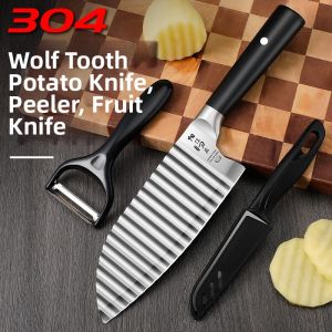 Stainless Steel Cutting Wonder Potato Wavy Knife