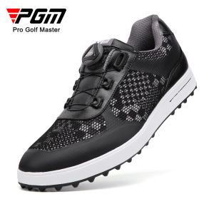 PGM XZ224 Golf Shoes Mens Sports Shoes Breathable Mesh Golf Shoes Rotating Laces Rubber Non slip Studs