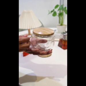 Teacup Sua Gelas Kaca Minum Teh dengan Saringan/Glass Mug with Infused Filter