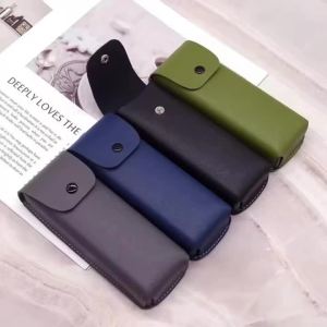 PU Leather Eyeglass Case Glasses Storage Box Waistpack for Sunglasses Spectacle Case Eyewear Bag Travel Organizer