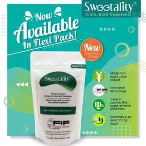 Sweetality Low Calory GRANULATED EXP March 2027 Sweetener (200g) FLEXI PACK (Pouch) Readystock FAST delivery STEVIA Gula Pemanis rendah kalori mesra diabetes diabetik kencing manis