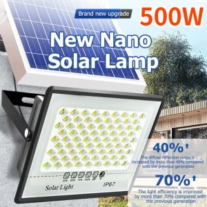 Solar Lights Outdoor Super Bright LED Spotlight with Reflector IP67 Waterproof Solar Powered Wall Lamp for Garden Buildings Emer