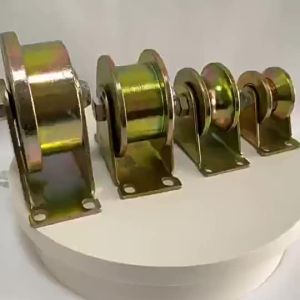 V/U/H Shape Guide Roller Steel Cable Track Wheel and Bearing Bracket