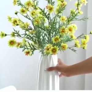 Hoa giả .CÚC HOA MI.CÚC Tana. hàng nhập cao cấp .cành dài 75cm .17 bông