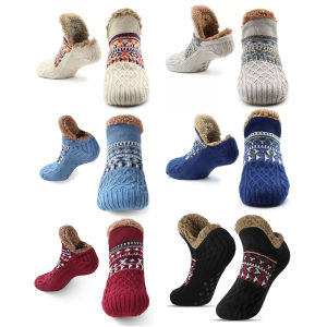 MOJOYCE Men Women Fuzzy Indoor Slippers Socks Warm for Winter Home Comfort Christmas Gift Idea