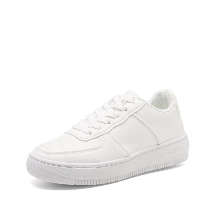 Sepatu putih pria wanita Kets sneakres sport shoes white black 001