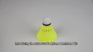 12PC Nylon Badminton Shuttlecocks Outdoor Sports Practice Training Badminton Balls with Strong Cork Head Sturdy and Well-Balanced Sports Fitness Shuttlecock Set