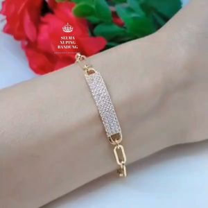 Gelang Jurai Simpel Perhiasan Aksesoris Lapis Emas Terlaris Tidak Mudah Luntur G18-7B