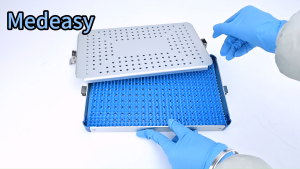 Disinfection box silicone pad - for sterilization of medical disinfection tray box