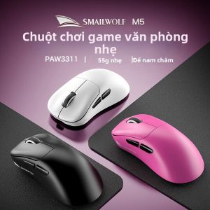 Chuột Chơi Game Bluetooth SMAILWOLF M5 Không Dây Cảm Biến PAW311