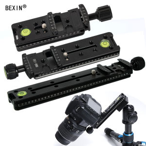 Long Quick Shoe Clamp Pedestal Tripod Camera Lens Panorama Stand Base Long Board Clamp Pedestal Macro Transition Socket
