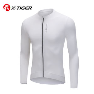 X-TIGER Cycling Jersey Long Sleeve Autumn Pro Aero Slim Fit Long Sleeves Cycling Jersey Men Women Breathable Man Cycling Maillot