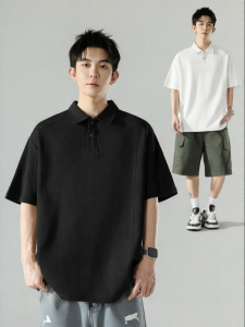 Wood soon | Vintage Patchwork Relaxed Polo Shirt