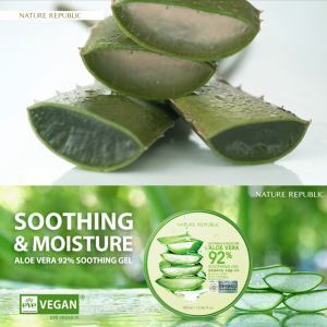 NATURE REPUBLIC SOOTHING & MOISTURE ALOE VERA 92% SOOTHING GEL (TUB)
