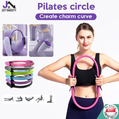 🇸🇬Pilates Ring Yoga Training Ring /Magic Rings Full Body Toning Muscles Magic Circle Yoga Wheel Weight Exercise 普拉提Yoga Kit Training Fitness circles
