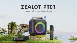 ZEALOT PT01M Bluetooth Speaker with 2 Wireless Microphones 30W Portable Karaoke Speaker TWS Pairing Waterproof 6000mAh Battery TF/AUX/USB Outdoor Party Speaker