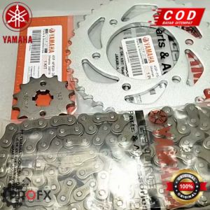 GEAR RANTAI SET BYSON YAMAHA 45P KUALITAS ORIGINAL ASLI YGP GIGI TARIK GER GIR