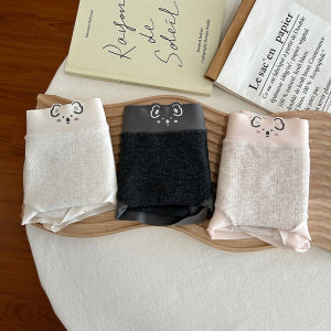 Pure Cotton Breathable Seamless Triangle Panties Womens Underwear Comfortable Mid-Waist Briefs Youth Girls Innerwear