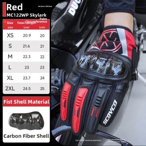 Scoyco | CE Level Carbon Fiber Crashproof Breathable Motorcycle Gloves