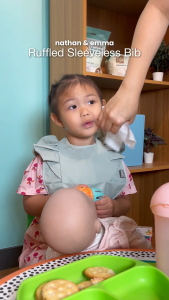 Nathan & Emma Ruffled Sleeveless (1 PC) | 100% Polyester | Age grade: 6 months+ | Baby Feeding Essentials