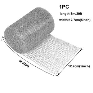1-2Roll 304 Stainlesss Steel Woven Mesh Rodent Proof Insect Screen Garden Netting Anti Rat Mouse Wire Barrier for Plants
