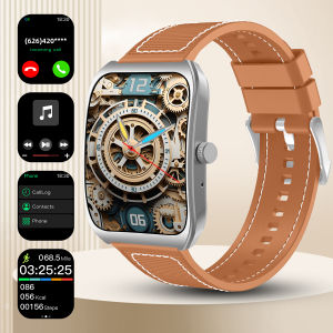 2025 NEW Smart Watch 1.85Curved Screen BT5.4 Wireless Call Music Control Heart Rate/Sleep Monitoring  Remote Camera for Men