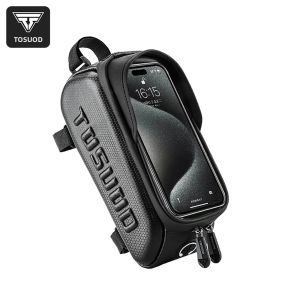 TOSUOD | Túi Đựng Đồ Xe Đạp Chống Nước TOSUOD Gắn Trên Ghi Đông Tương Thích Với Điện Thoại Cảm Ứng Phụ Kiện Đạp Xe Chất Liệu PVC Chống Mưa