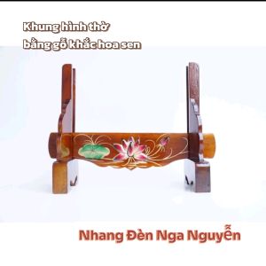 Khung hình thờ tăng giảm kích thước bằng gỗ/Chân giá để hình thờ cao cấp