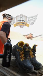 NEW ARIVAL!!! HIPZO Sepatu Safety Ujung Besi M059 100% Original untuk Pria Kerja Proyek Tambang
